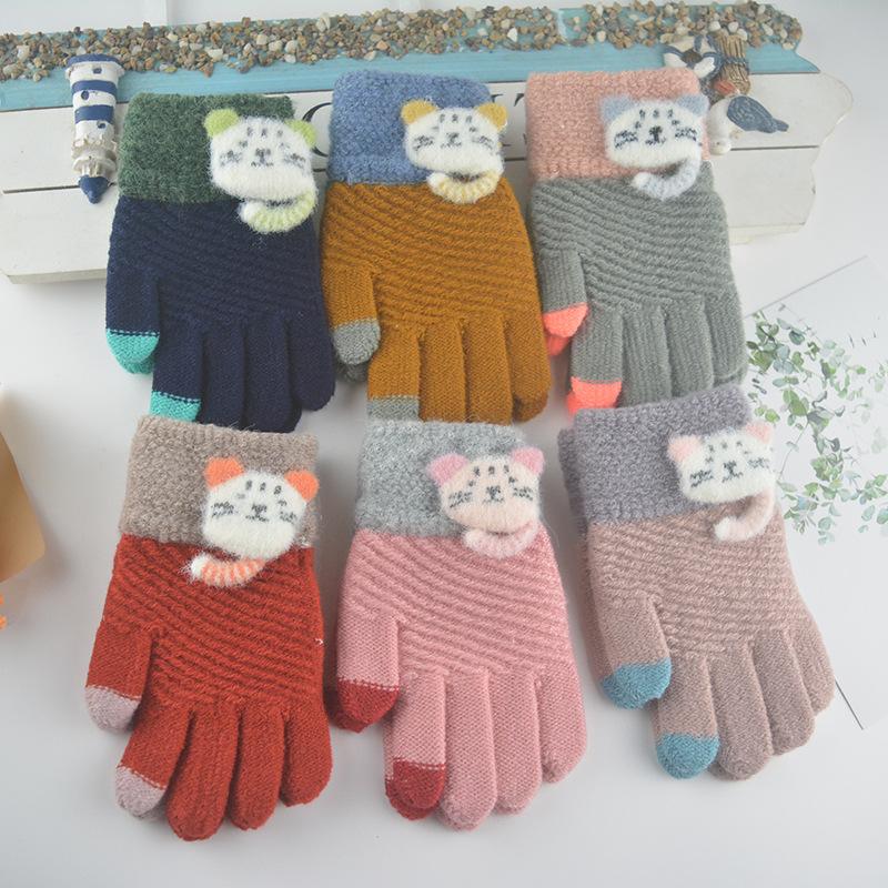 

Новые детские вязаные перчатки без пальцев children aged 5-10