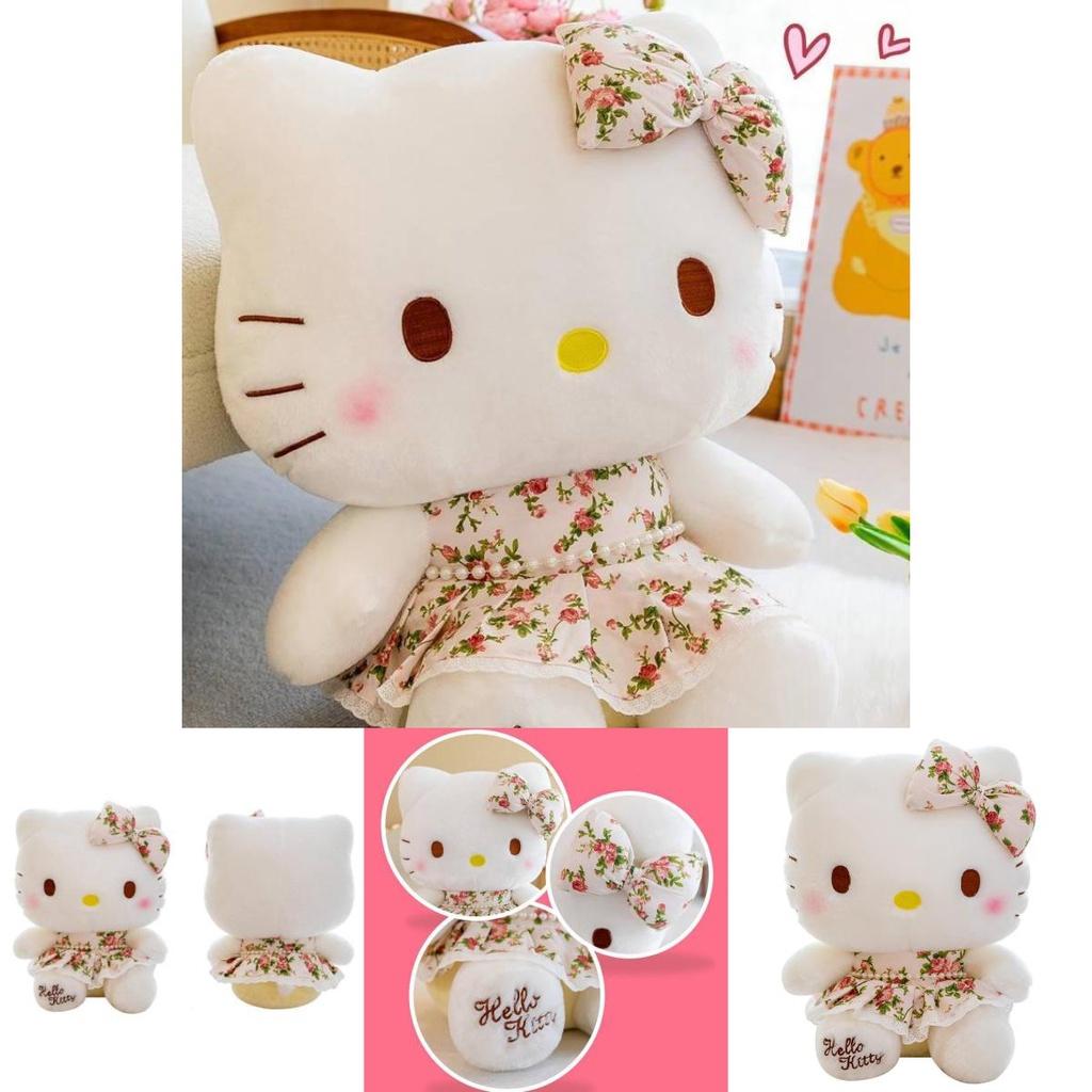 Cute Cartoon Wealthy Kt Cat Plush Toy Doll Pillow Pig Doll Machine Girls Birthday Gift Wholesale 32cm 40cm 50cm 60cm