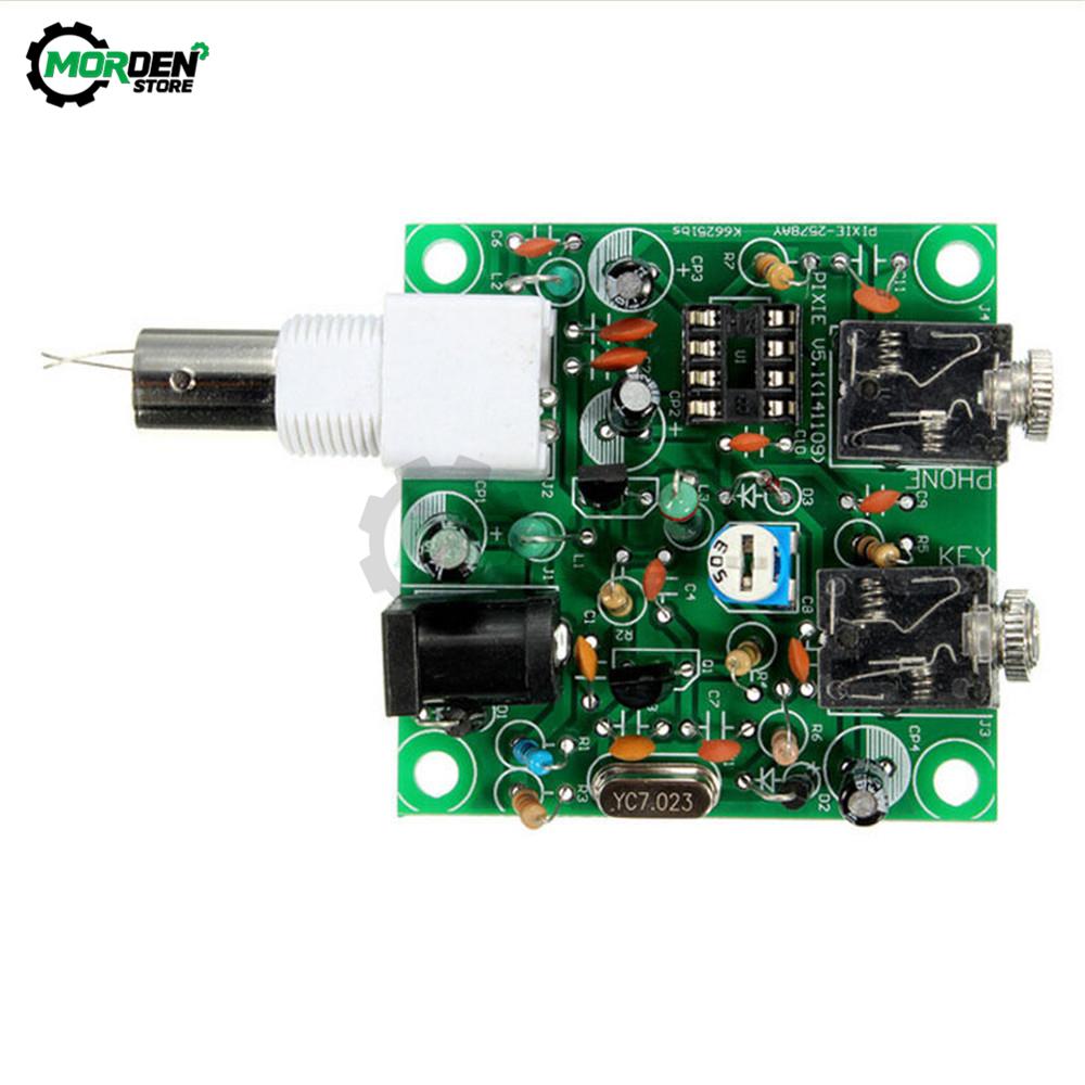 S-PIXIE CW QRP Shortwave Radio Transceiver 7.111Mhz DIY Kit Module Acrylic Shell for Ham Radio Audio