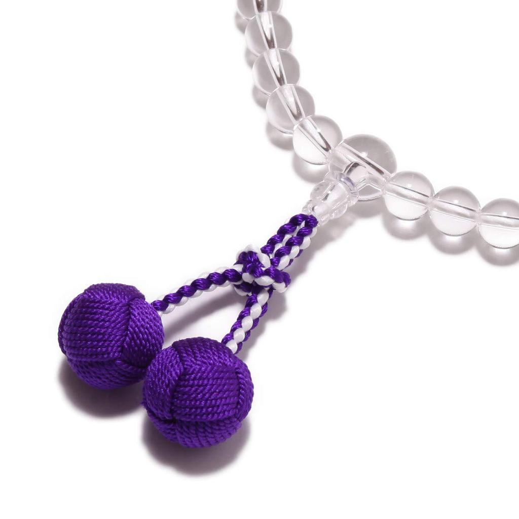 Prayer Beads Made In Japan Prayer Beads Made In Japan Genuine Crystal for Women with Fujigumo Stone Bag Sturdy Bunches That Get Crunchy of Handmade