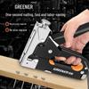 "Green Forest Manual Woodworking Nail Gun: Special Door & Stapler for Home Oil Painting"