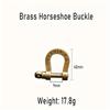 2pcs Retro Durable Brass Horseshoe Key Chain Pure Copper Car Key Ring Horseshoe Buckle Creative Keychain Accessories