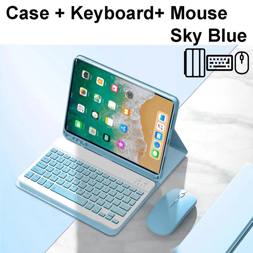 Custodia per iPad 5a Generazione 6a Generazione 9.7 Pollici, Custodia con tastiera Bluetooth per iPad Air 1 Air 2 Pro 9.7 Pollici Copritastiera Funda