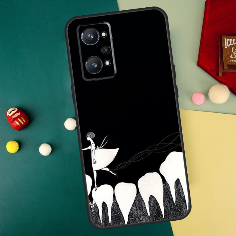 Dentist Tooth For Realme 10 11 12 13 14 Pro Plus C67 C65 C63 C61 C55 C53 C51 C35 C71 C75 GT7 15 Pro Case