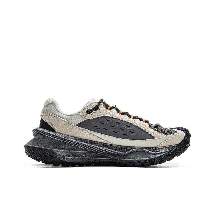 Li Ning Youxia Trendy Sports Plush Fashion Shock Absorbing Wear Resistant Low Top Casual Shoes Unisex Casual Shoes Cream-White Asphalt-Gray AZGV175-3
