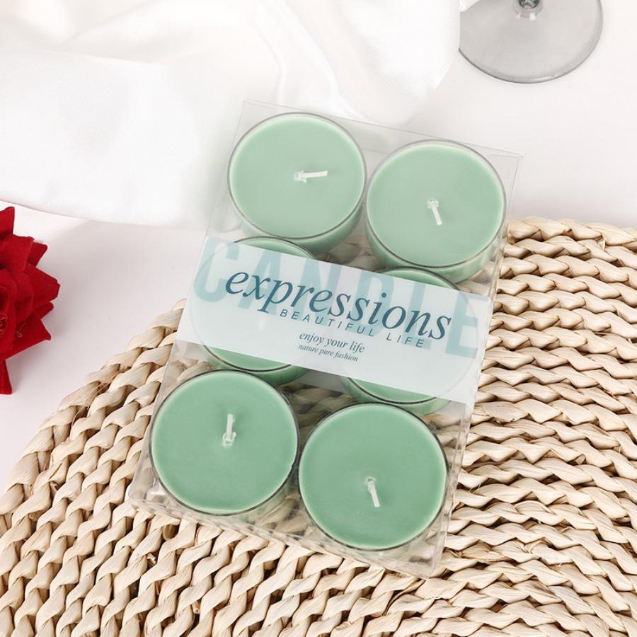 6pc Highly Scented Tealight Candle, Pleasant Fragrance Candle, For Home Décor, Wedding, Party, Holiday, Spa& Aromatherapy