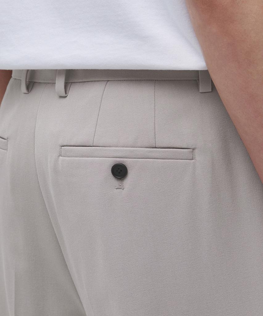 Musinsa Standard Lightweight Loose Tapered Hidden Banding Crop Slacks [Light Beige]