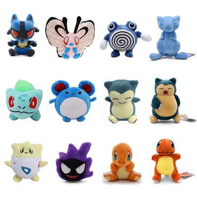 Pokémon Pikachu Poliwhirl Charmander Charmander Togepi Snorlax Snorlax Marill Gyarados Gastly Butterfree Βελούδινα Παιχνίδια Γεμιστή Κούκλα Συλλογής