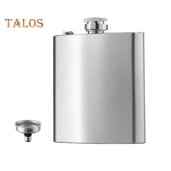 

Фляжка из нержавеющей стали на 6 унций, матовая, герметичная, с воронкой, никогда не теряющаяся, портативная, с широким горлом, для вина, для активного отдыха серебряный