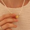 Dana Burton [Magnetic One-Touch] Valerie Necklace_4Mm Pearl