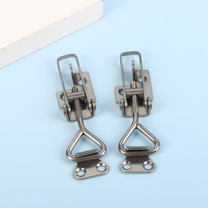 1Pc 304 Stainless Steel Boat Deck Clamp Hasp Lock Heavy Duty Fastener For Marine Locker Strong Anti Rust Construction