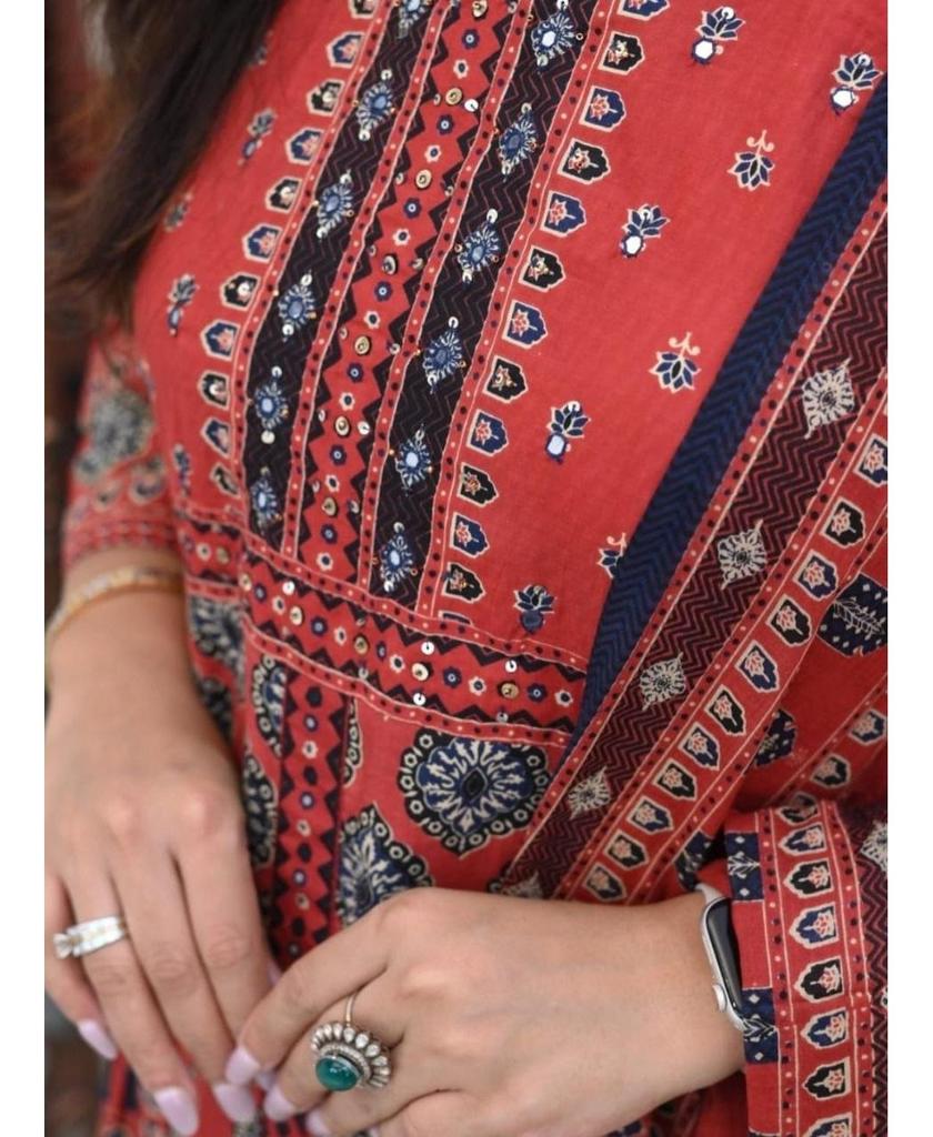 Bollywood Designer Gown Pant Dupatta Set Indian Women Top Tunic Kurti Salwar Suit Dress