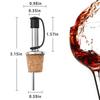 1PC Stainless Steel Oil And Vinegar Dispenser with Stopper Cork Plug - Kitchen Pourer for Dry Red Wine And Olive Oils