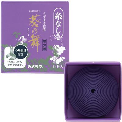 Kameyama Aoi No Mai Low Smoke No 14 Approximately 12 Hours Incense, Spiral, String, Rolls,