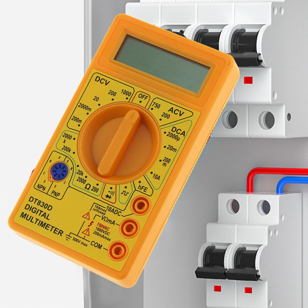 LCD Digital Multimeter Professional Amp Ohm AC/DC Volt Tester Portable Diode Triode Monitoring Regulator Electrical Instrument