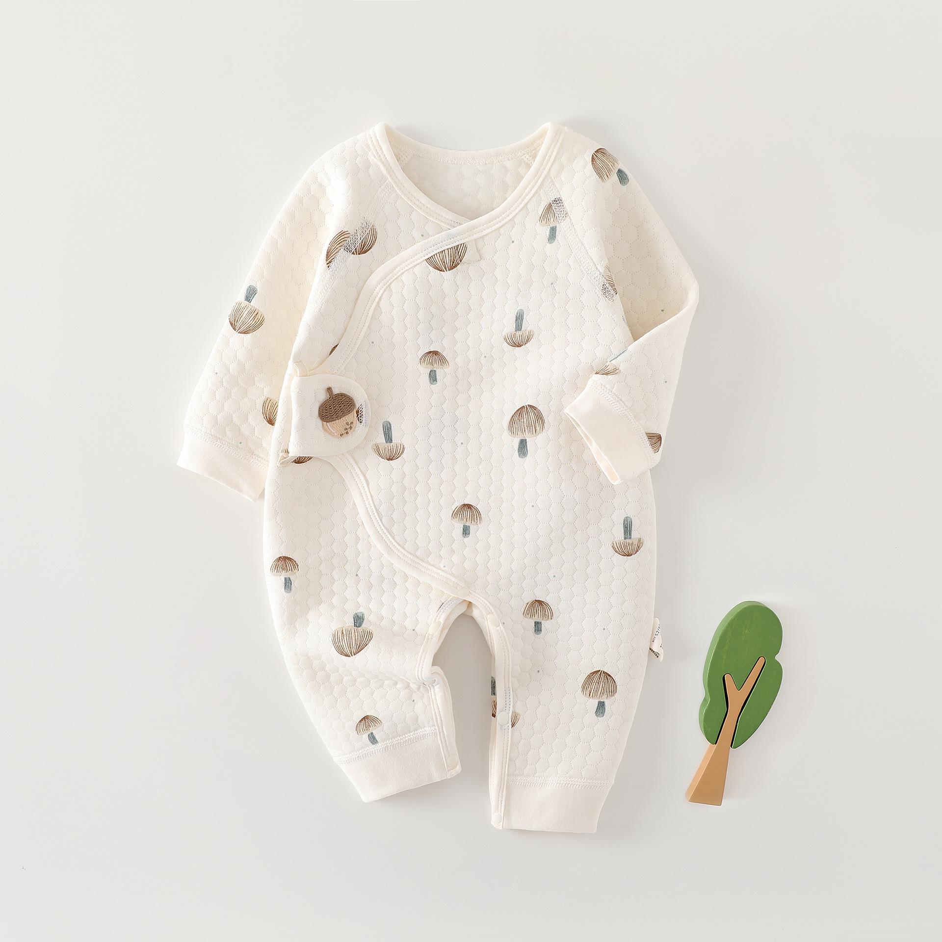 

Новорожденный Осень Зима Стеганый Хлопковый Комбинезон с Дизайном Бабочки 66 cm