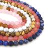 6/8/10mm Matte Stone Beads Natural Stone Beads Round Loose Spacer Beads For Jewelry Making DIY Bracelet Necklace Accessories