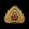 Accessori Pettine per Capelli Stile Etnico con Corona di Pietre Preziose Colorate Gioielli Thailandesi