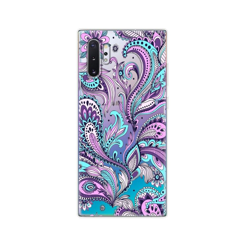 Silikonový kryt na telefon Pro Samsung Galaxy Note 10 Note10 Pouzdro Měkký TPU Zadní kryt Pro Samsung Note 10 plus fundas Coque nárazník