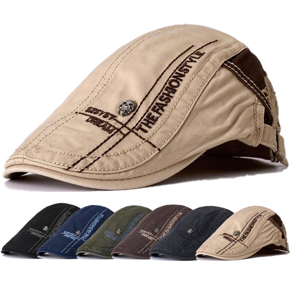 Fresh Latest Brand New Summer Outdoor Flat Hat Sports Cotton Beret Cap Casual Peaked Skull Design Cap For Men And Women