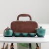 Business Gifts Travel Tea Set Kuaike Cup One Pot Three Cups Portable Cover Bowl Small Set Outdoor High-end Kung Fu Set