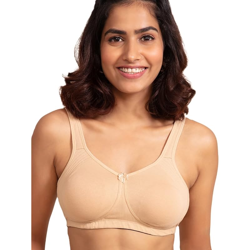 NYKD Everyday Cotton Bra for Women - Encircled with Love | Non-Padded | Wirefree | Full Coverage with Side Support Shape