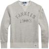 Polo Ralph Lauren X MLB New York Yankees Letter Print Crewneck Long Sleeve Sweatshirt Men sweatshirt Light-Heather-Gray MNPOKNI16823879-020