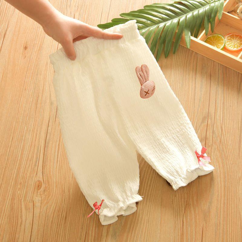 Children's Leggings Summer Cropped Pants, Baby Summer Clothes Outer Pants Thin Design