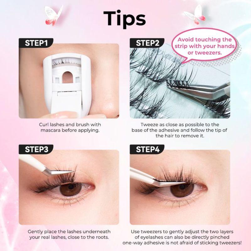 BLJ - Comic Eyes Glue-free False Eyelashes - HD04