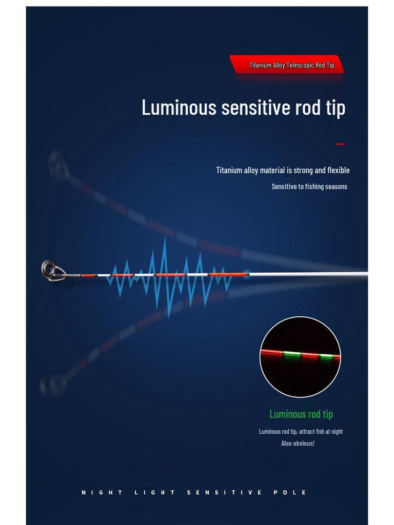 Telescopic Carbon Fiber Sea Fishing Rod - Long Cast Raft Rod with Lure 