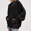Women's Fashionable Loose Long Sleeved Sports Top Casual Pullover Hoodie