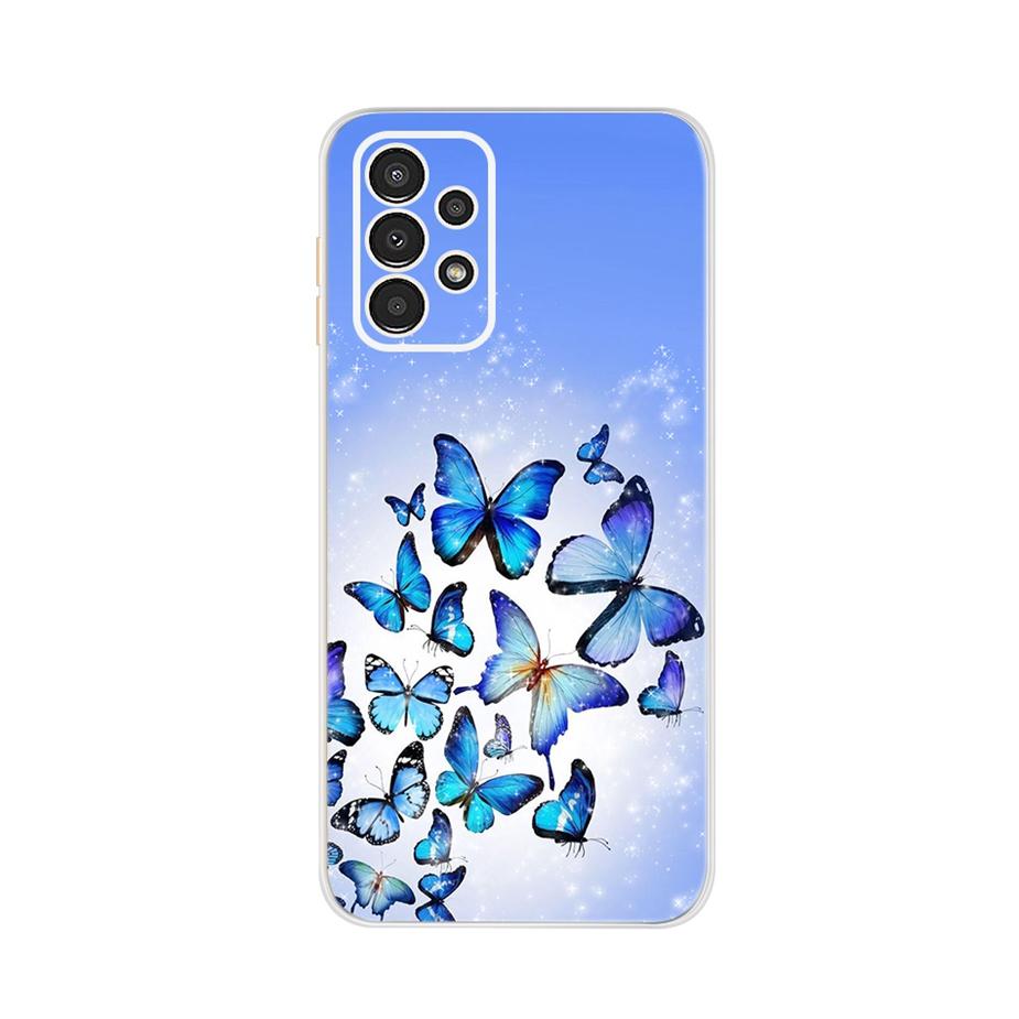 For Samsung Galaxy A13 4G Case Cute Cat Buttefly Soft Silicone Slim Fundas Phone Back Case For Samsung A13 A 13 GalaxyA13 Bumper
