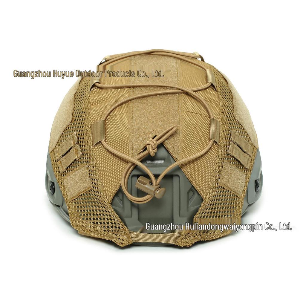 Camouflage Elastic Cord Helmet Cover for Tactical FAST Helmets
