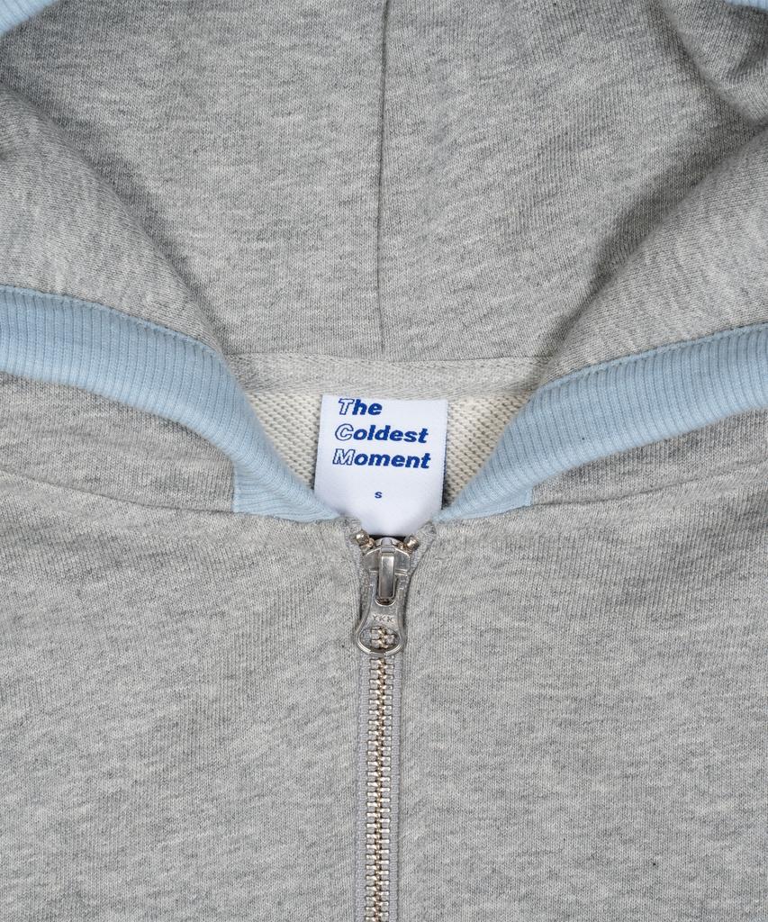 The Coldest Moment Tcm Line Hooded Zip-Up (Sky Blue)