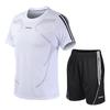 Men's Quick-Dry Short-Sleeve Sports Suit for Summer Fitness and Casual Running