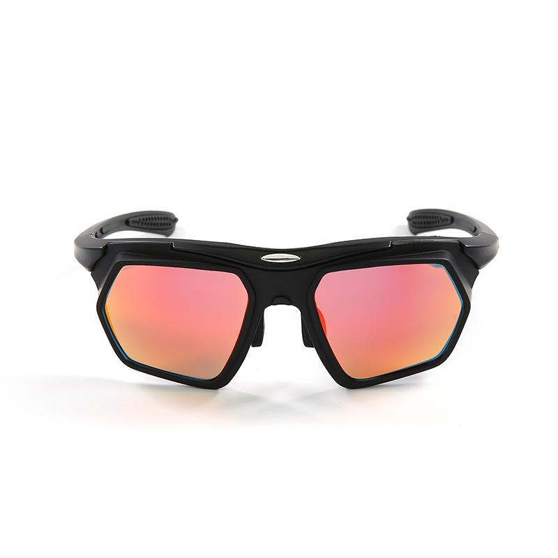 Cycling glasses with built-in prescription lenses, wind and sand protection, day-night color changing, suitable for sports and running/JS089