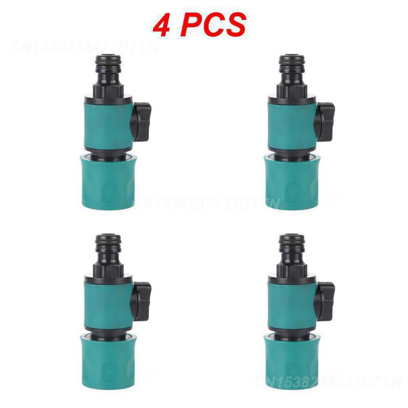 2/3/4PCS Quick Connector With Valve Atomization New Straight-through Abs Fast Couplings Accessories Prolong Hose Fittings Switch