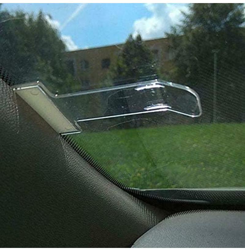 Parking Permit Holder Clip Memo Holder for Parking Permit Parking Permit Reminder Notes for Car Windscreen Self-Adhesive Transparent