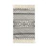 Persian Style Hand-Knotted Floor Mat With Tassels Retro Ethnic Geometric Printed Area Rugs Kitchen Bedroom Bath Non-Slip Carpet