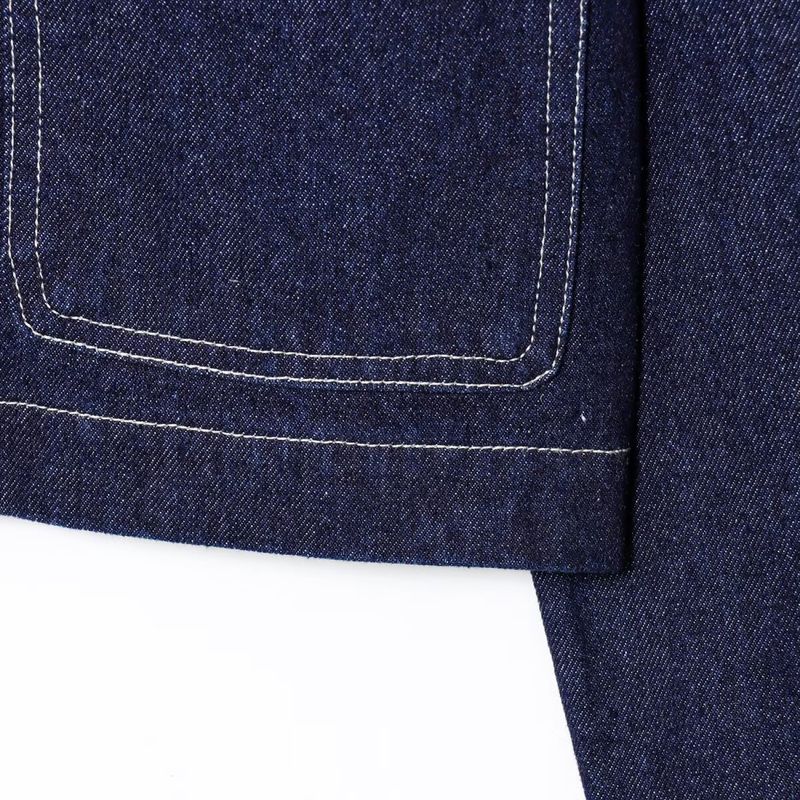 Kaslead New Women Clothes Western Style Fashion Simple and Versatile Collarless Denim Coat 1297060