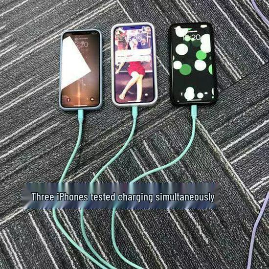 2m 3-in-1 USB Multi-Head Cable for Huawei, 66W Super Fast Charging (Type-C)