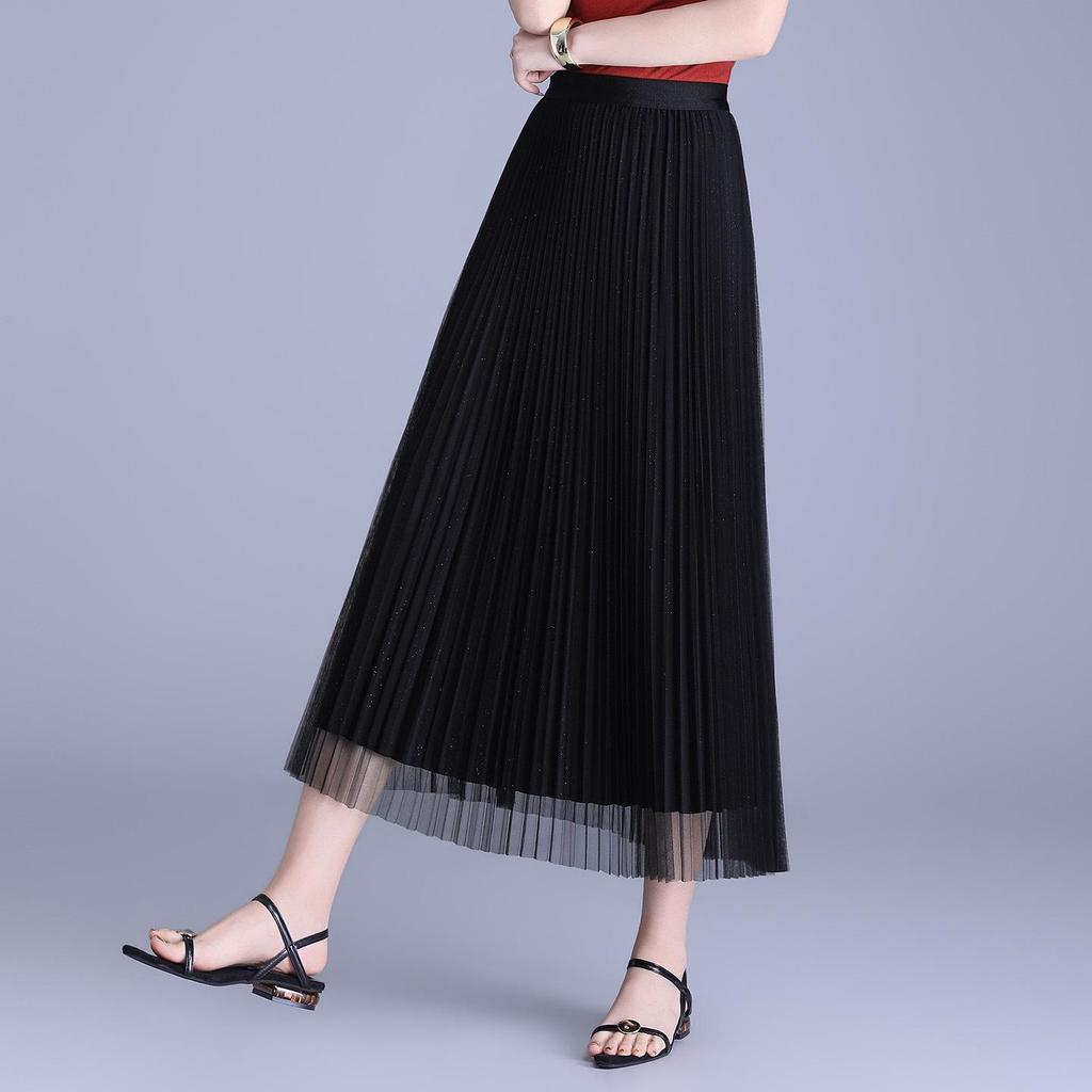 Stylish Double-Sided High-Waisted Pleated Skirt - Spring/Summer 2026 Collection