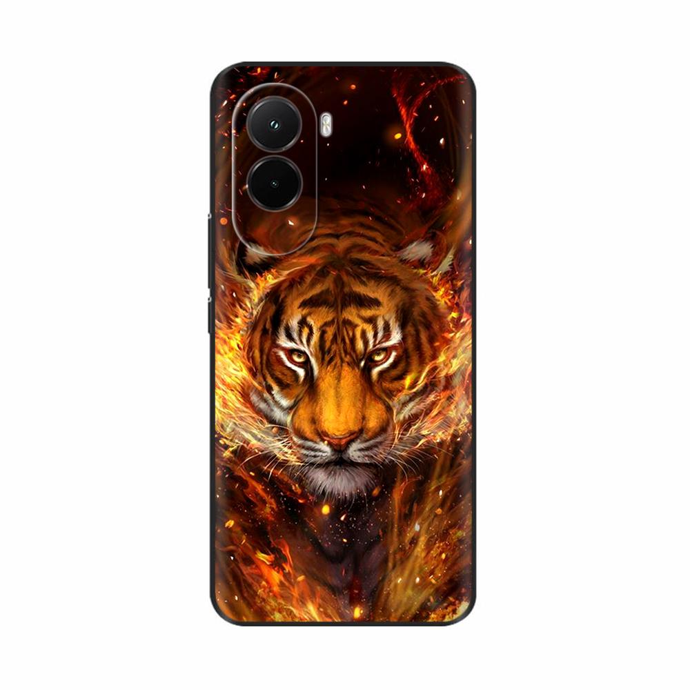 Phone Case For Xiaomi Poco M7 4G Case Soft Silicone TPU Back Cover For Poco M7 Pro 5G Case Ultra Thin Flower Skull Painted Cases