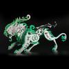 3D DIY Mini Metal Bian Tiger Model, Ancient Chinese Beasts Assembly Kit Toys, 3D Jigsaw Puzzles for Adults, Creative Ornament Toy Gift (92PCS/Green)