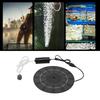 Solar Aquarium Oxygen Pump, Energy Saving Low Noise Operating Monocrystalline Silicon Solar Fish Pond Aerator for Home(10W)