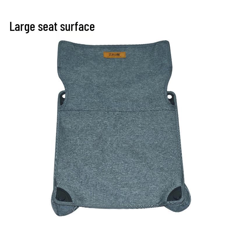 Stainless Steel Folding Outdoor Chair with Backrest for Picnic, Fishing, Sketching, and Camping