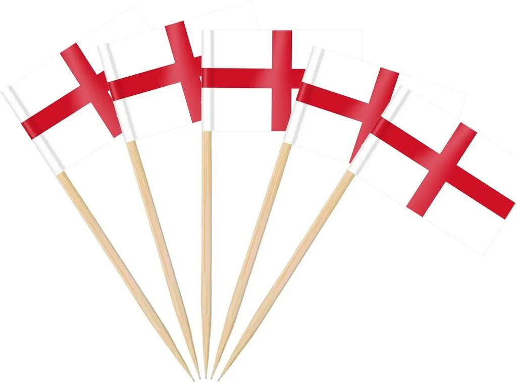 Thailand Toothpick Flags Picks, 100 Pcs Small Tiny Croatia Cupcake Toppers Stick Flags Double-sided for World Cup, National Day