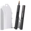 Portable Double-Ended Retractable Lip Brush with Lid for Lipstick & Lip Liner Application