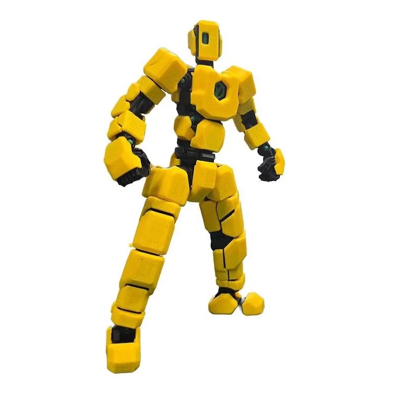 Multi-Jointed Movable Robot Action Figures, Fully Articulated Poseable Anime Figure Desktop Display Decor Collectible Toy Statue