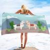 Alpaka Übergroßes Mikrofaser Pool Sandfest Strandtuch Schnell Schnell Trocknend Sandfrei Proof Handtuch Extra Groß Reise Decke Für Kinder